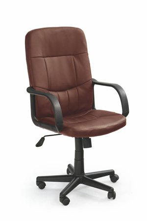 Fotel biurowy Zenel brązowy