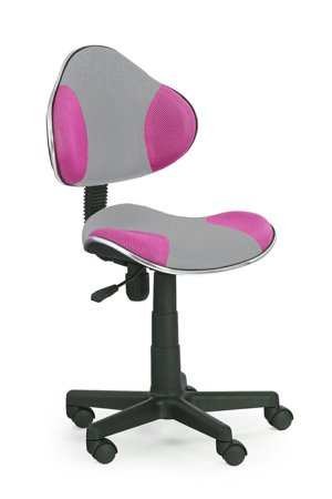 Fotel biurowy dla dziecka Lash róż/szary