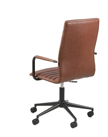 Fotel biurowy na kółkach Winslow brązowy