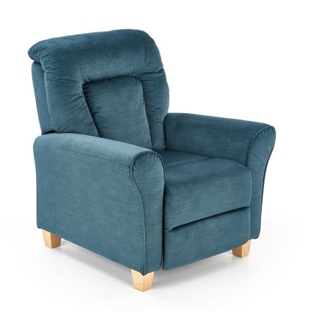 Fotel rozkładany recliner Darb niebieski