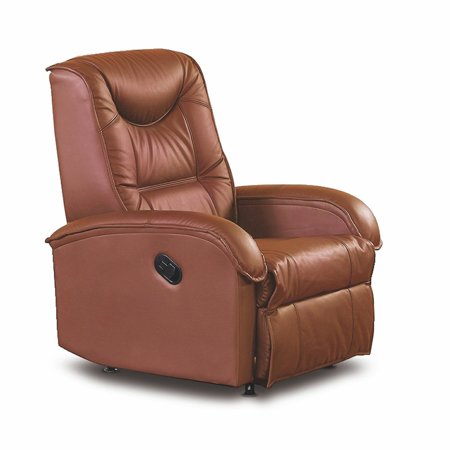 Fotel rozkładany recliner Dyran brązowy ekoskóra