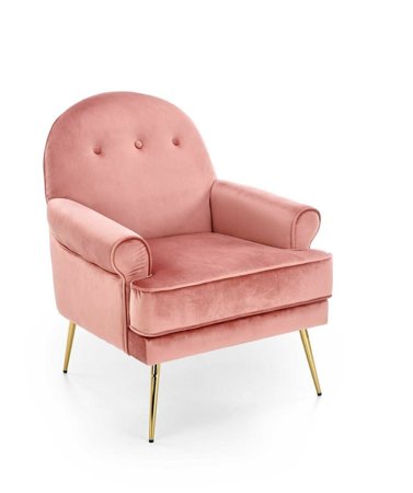 Fotel wypoczynkowy Kamelie różowy