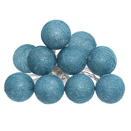 Girlanda Cottonballs niebieskie 10  lampek LED