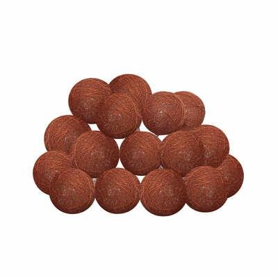 Girlanda Cottonbals pomarańczowe 16  lampek