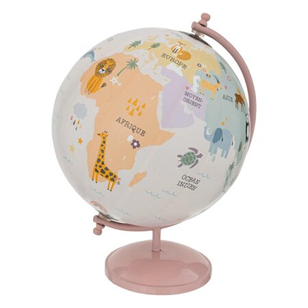 Globus dziecięcy śr 20 cm różowy