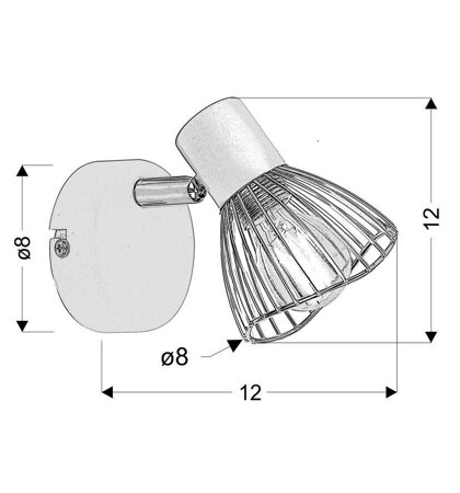 Kinkiet Fly 1x40W E14 biały/chrom