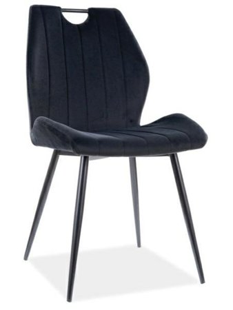 Krzesło Acron Velvet - czarny Bluvel 19