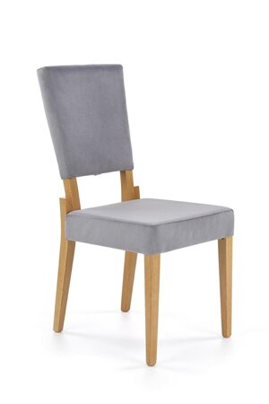 Krzesło Adrien szare/ dąb miodowy