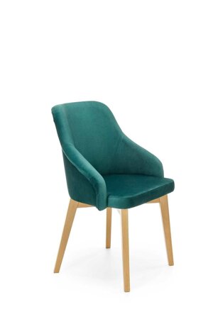 Krzesło Alain dąb/ zielone Monolith 37