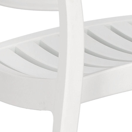 Krzesło Alma białe z tworzywa