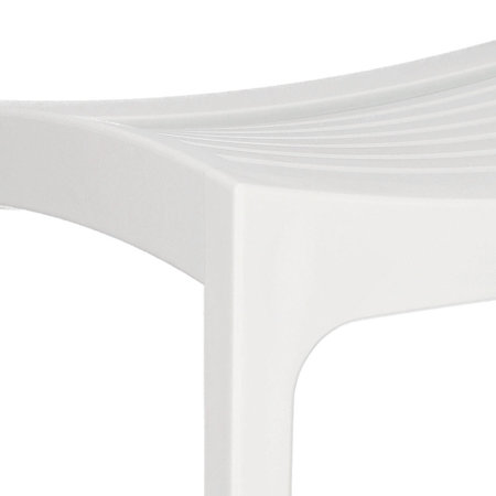 Krzesło Alma białe z tworzywa