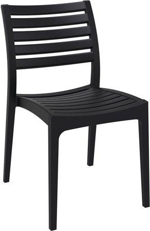 Krzesło Alma czarne z tworzywa