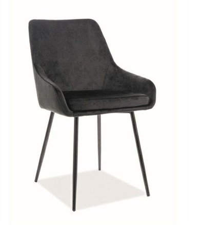Krzesło Balbi Velvet - czarny