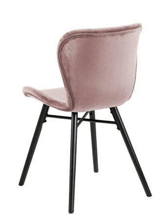 Krzesło Batilda VIC dusty rose tapicerowane