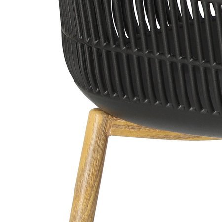 Krzesło Becker czarne/naturalne skandynawskie