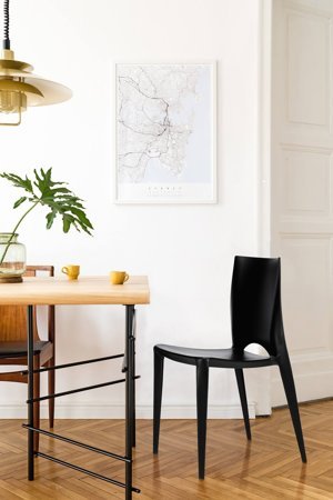 Krzesło Bee inspirowane Bellini Chair czarne