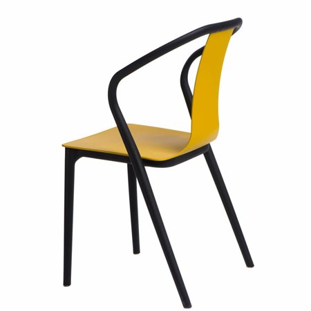Krzesło Bella czarne/żółte Outlet