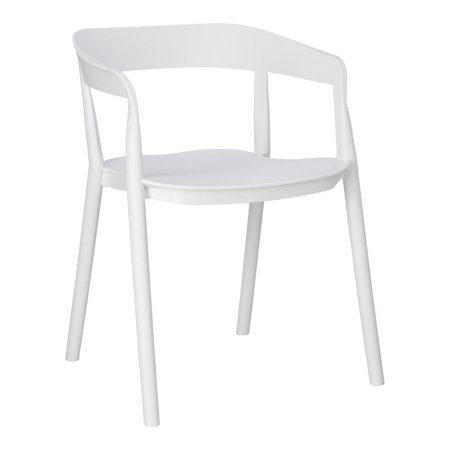 Krzesło Bow białe z tworzywa