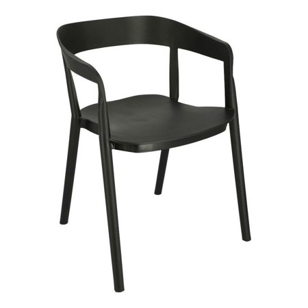 Krzesło Bow czarne z tworzywa