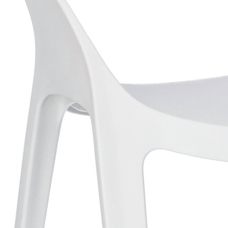 Krzesło Carla białe z tworzywa
