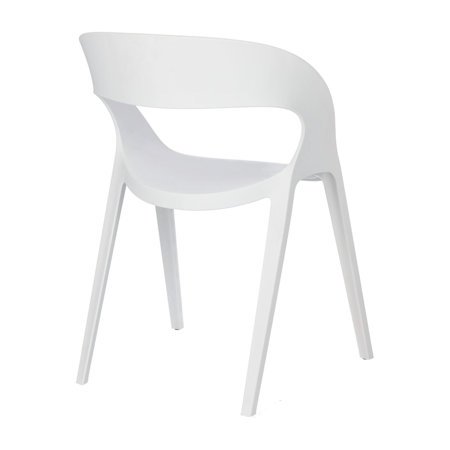 Krzesło Carla białe z tworzywa