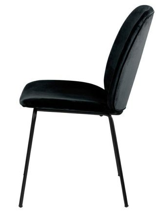 Krzesło Carmen VIC Black tapicerowane