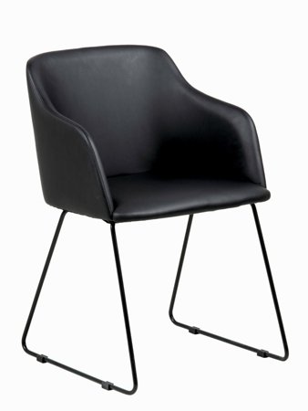 Krzesło Casablanca PU Black tapicerowane
