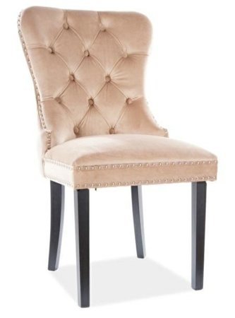 Krzesło Charlotte Velvet - beżowy Bluvel