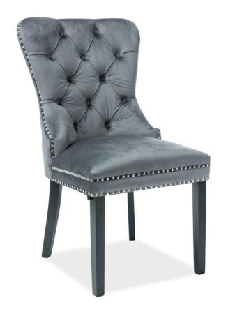 Krzesło Charlotte Velvet - szary Bluvel 
