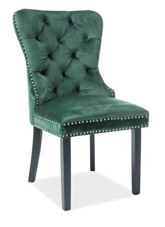 Krzesło Charlotte Velvet - zielony      