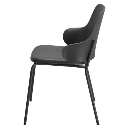 Krzesło Claret czarne/ szare z tworzywa