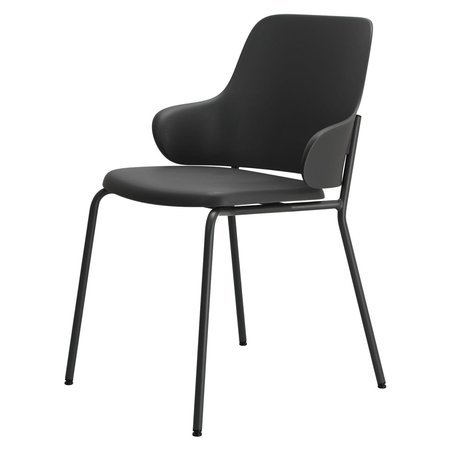 Krzesło Claret czarne/ szare z tworzywa