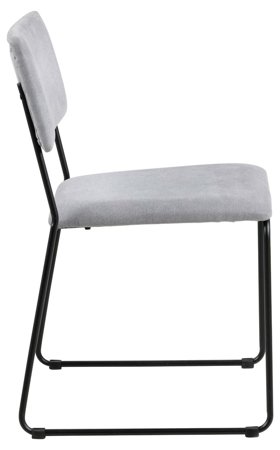 Krzesło Cornelia Light Grey tapicerowane