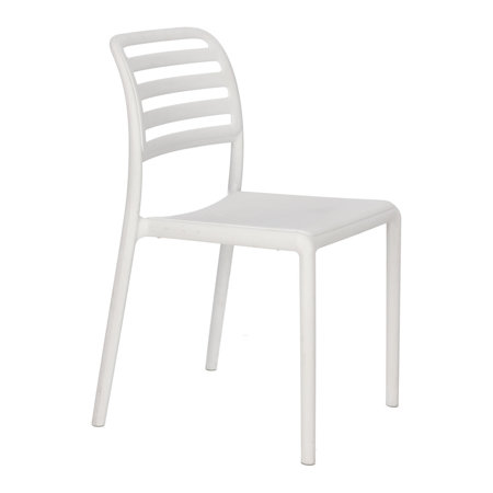Krzesło Costa białe z tworzywa
