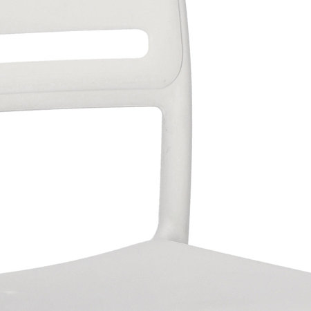 Krzesło Costa białe z tworzywa