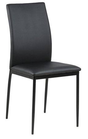 Krzesło Demina black PU tapicerowane