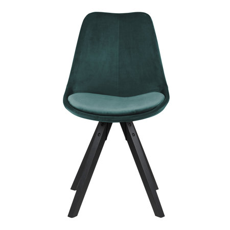 Krzesło Dima VIC bottle green /black welwetowe
