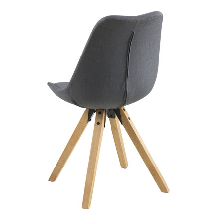 Krzesło Dima dark grey tapicerowane
