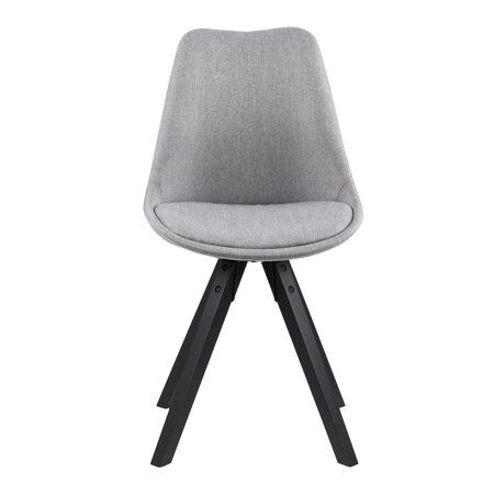 Krzesło Dima light grey/black tapicerowane