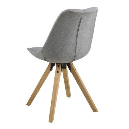 Krzesło Dima light grey tapicerowane