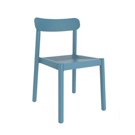 Krzesło Elba niebieskie z tworzywa