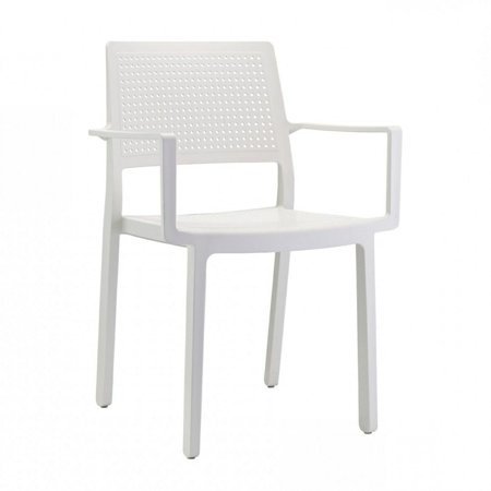 Krzesło Emi Arm biały z tworzywa
