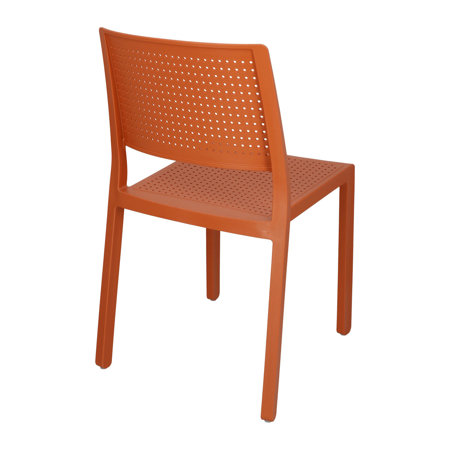 Krzesło Emi terracotta z tworzywa