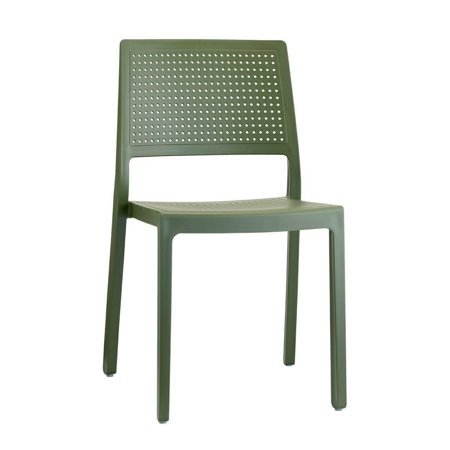 Krzesło Emi zielone z tworzywa