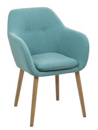 Krzesło Emilia Light Blue tapicerowane