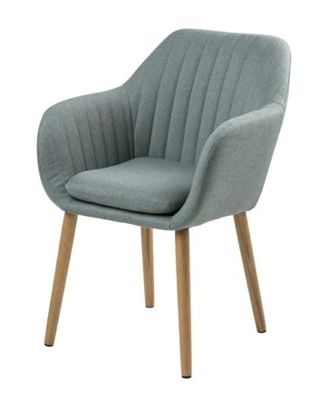 Krzesło Emilia Olive Paski tapicerowane