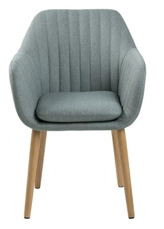 Krzesło Emilia Olive Paski tapicerowane