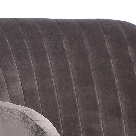 Krzesło Emilia Velvet dark grey tapicerowane