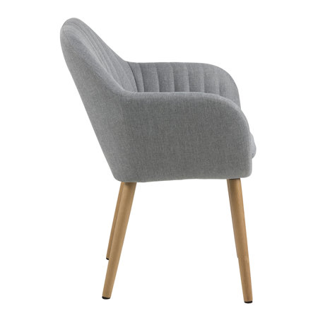 Krzesło Emilia szare tapicerowane