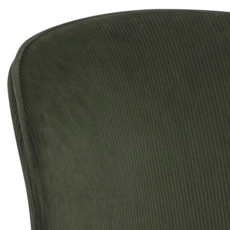 Krzesło Evelyn olive green tapicerowane